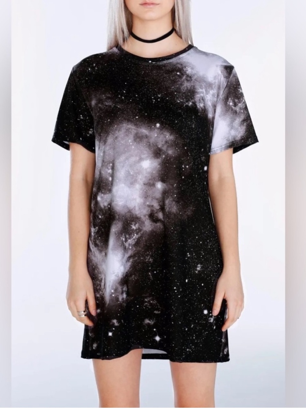 BlackMilk Galaxy Mono Tee Dress